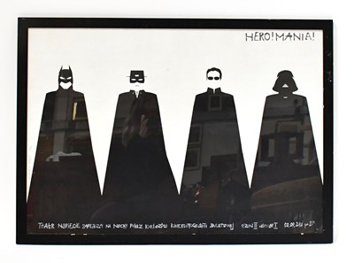 Lot 861 - A Polish film festival poster, 'Hero!Mania',...