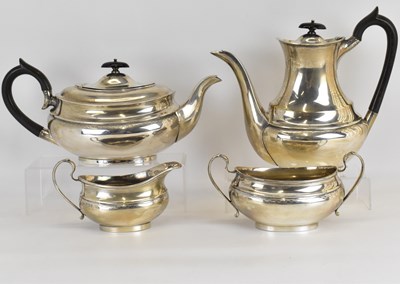 Lot 861 - An Elizabeth II hallmarked silver four-piece...