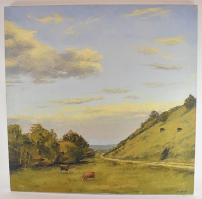 Lot 175 - TOM YOUNG (born 1973); oil on canvas, rural...
