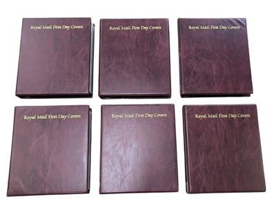 Lot 321 - Six albums of Royal Mail first day covers from...