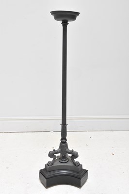 Lot 165 - A 19th century style black black painted...