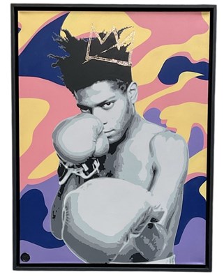 Lot 162 - PEGASUS; oil on canvas, 'Jean-Michel Basquiat',...