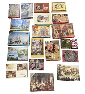 Lot 340 - A collection of approximately twenty jigsaw...