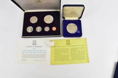 Lot 961 - Various silver coins and coin sets to include...