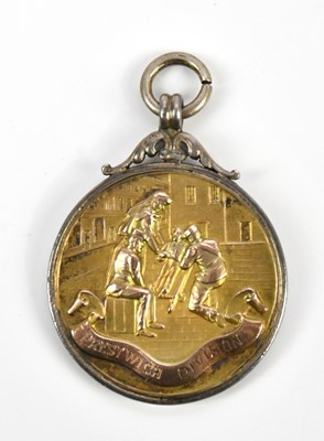 Lot 1397 - A hallmarked silver medal, awarded to S H Lamb,...