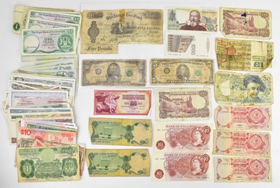 Lot 985 - Various British and world banknotes, many...