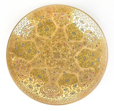 Lot 225 - OSMALI KOLEKSIYONU; a gilt-heightened and gem...