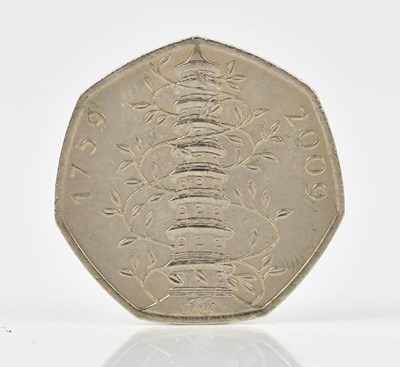 Lot 2514 - A Kew Gardens 50p coin, 2009.