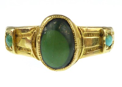 Lot 1032 - A late 19th/early 20th century 15ct gold...