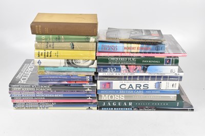 Lot 559 - A collection of books on automobilia, to...