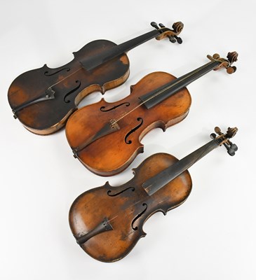 Lot 1329 - A full size Stradivarius copy violin, length...