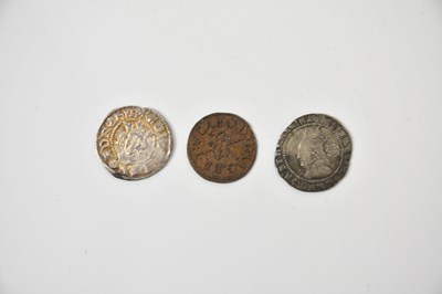 Lot 2546 - Three early hammered coins comprising a King...