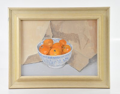 Lot 242 - IOLA SPAFFORD (born 1930); oil on board, still...