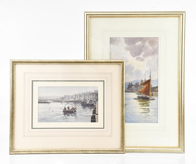 Lot 1111 - WARREN WILLIAMS; watercolour, Conwy Castle,...