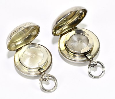 Lot 2404 - Two hallmarked silver sovereign cases, one...