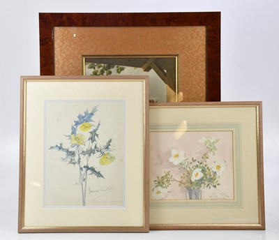 Lot 2613 - FRANCIS CUNDALL; watercolour, study of flowers,...