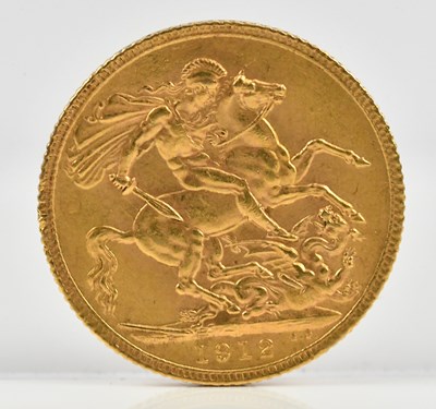 Lot 2475 - A George V full sovereign, 1912.