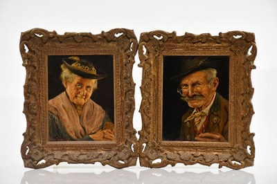 Lot 1099 - H BARTTENBACH; a pair of oils on board,...