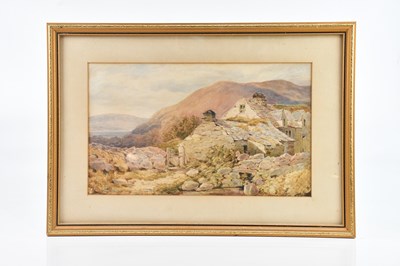 Lot 1056 - ALFRED HINLEY; watercolour, 'Cottages near...