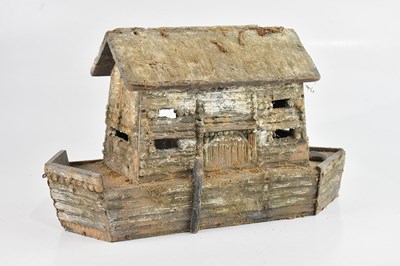 Lot 2021 - A vintage painted Noah's Ark
