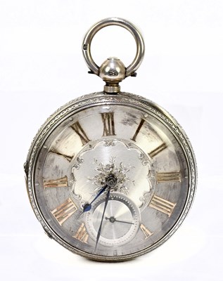 Lot 1794 - A Victorian hallmarked silver key wind pocket...
