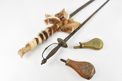Lot 1354 - A steel smallsword, possibly French, with...