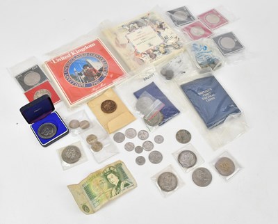 Lot 2547 - A small selection of decorative coins...