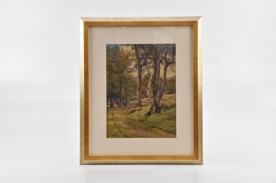 Lot 2622 - ANDREW ADIE DALGLISH; watercolour, woodland...