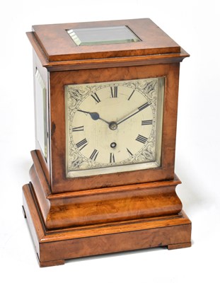 Lot 1472 - A 19th century walnut cased four glass clock