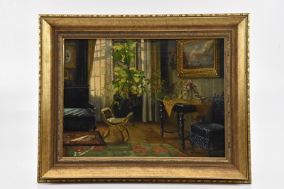 Lot 2642 - MARIE SCHWALB (born 1865); oil on canvas,...
