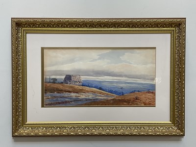 Lot 2610 - EDWIN EARP (1851-1945); watercolour, rural...