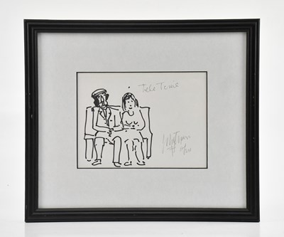 Lot 92 - JOHN THOMPSON (1924-2011); pen and ink drawing,...