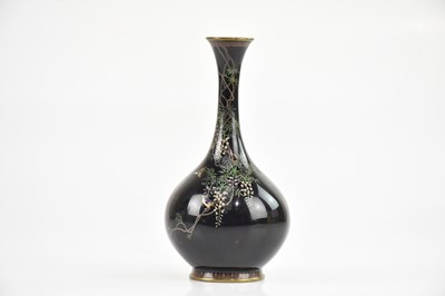 Lot 1667 - A Japanese Meiji period cloisonné vase of...