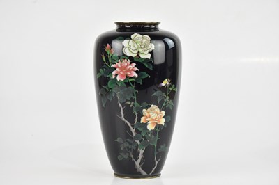 Lot 1659 - A large Japanese Meiji period cloisonné vase...
