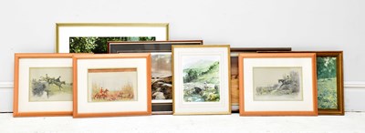 Lot 2586 - Eight decorative prints including hunting...
