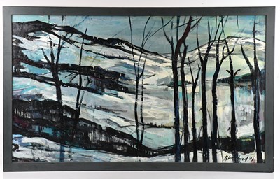 Lot 202 - RICHARD WEISBROD (1906-1991); oil, 'Winter',...