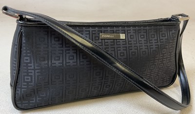Lot 492 - FIORELLI; a shoulder bag in black monogrammed...