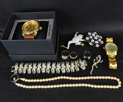 Lot 1231 - A quantity of costume jewellery to include...