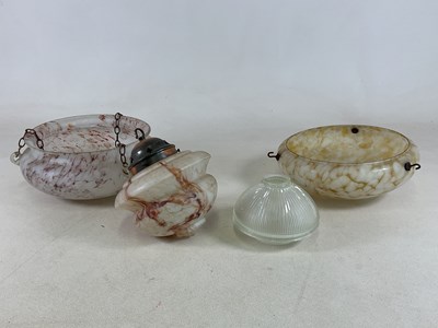 Lot 2734 - Light shades, comprising two early 20th...