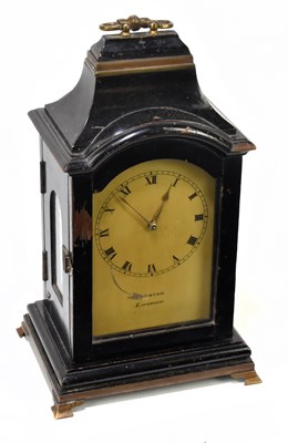 Lot 1471 - WEBSTER, LONDON; an 18th century miniature bracket clock