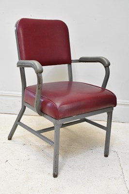 Lot 26 - GLOBE; a mid century industrial office chair,...