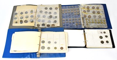 Lot 769 - Four partially-filled coin folders containing...
