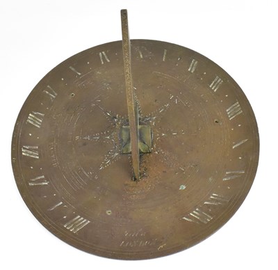 Lot 347 - A George III bronze sundial, London, possibly...