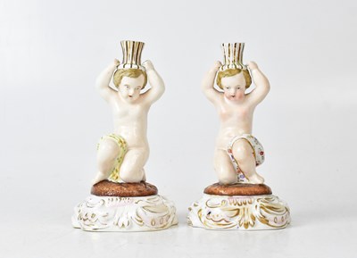 Lot 148 - JOHN BEVINGTON; a pair of 19th century figural...