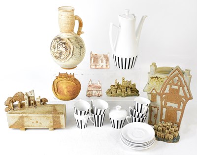 Lot 266 - ROBERT TARLING; eight pieces of studio pottery,...