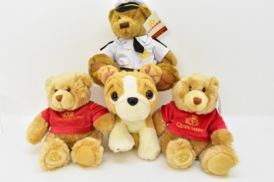 Lot 261 - CUNARD; four collectors' teddy bears...