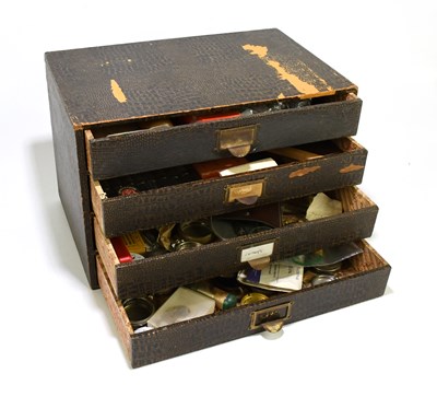 Lot 1747 - A quantity of watch making equipment and spare...