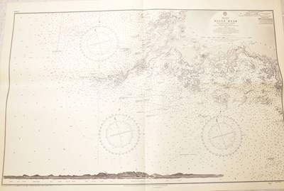 Lot 545 - Six maritime charts printed in 1969, 1970 and...