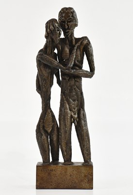 Lot 1203 - CHARLES FRAUGHAN; a welded steel sculpture,...