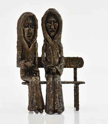 Lot 1205 - CHARLES FRAUGHAN; a welded steel sculpture,...